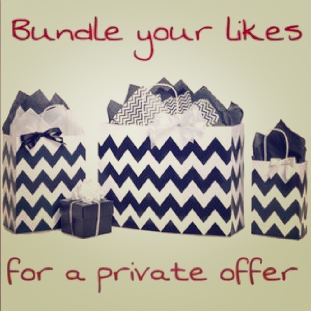 Bundle your likes for offers!!🛍💕